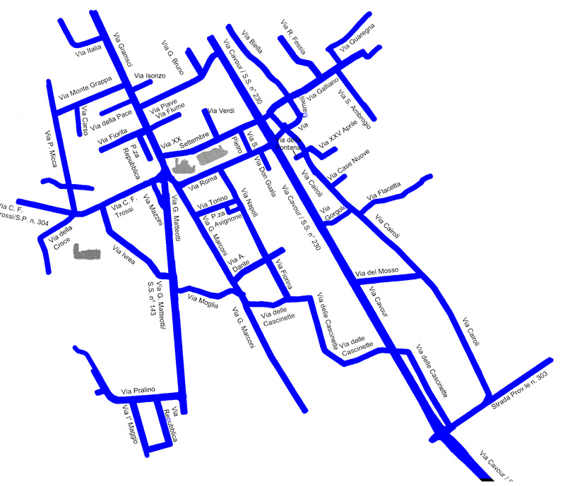 immagine mappa strade comunali